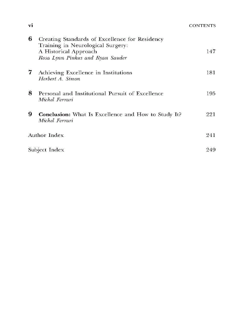 image for page The Pursuit of Excellence Through Education