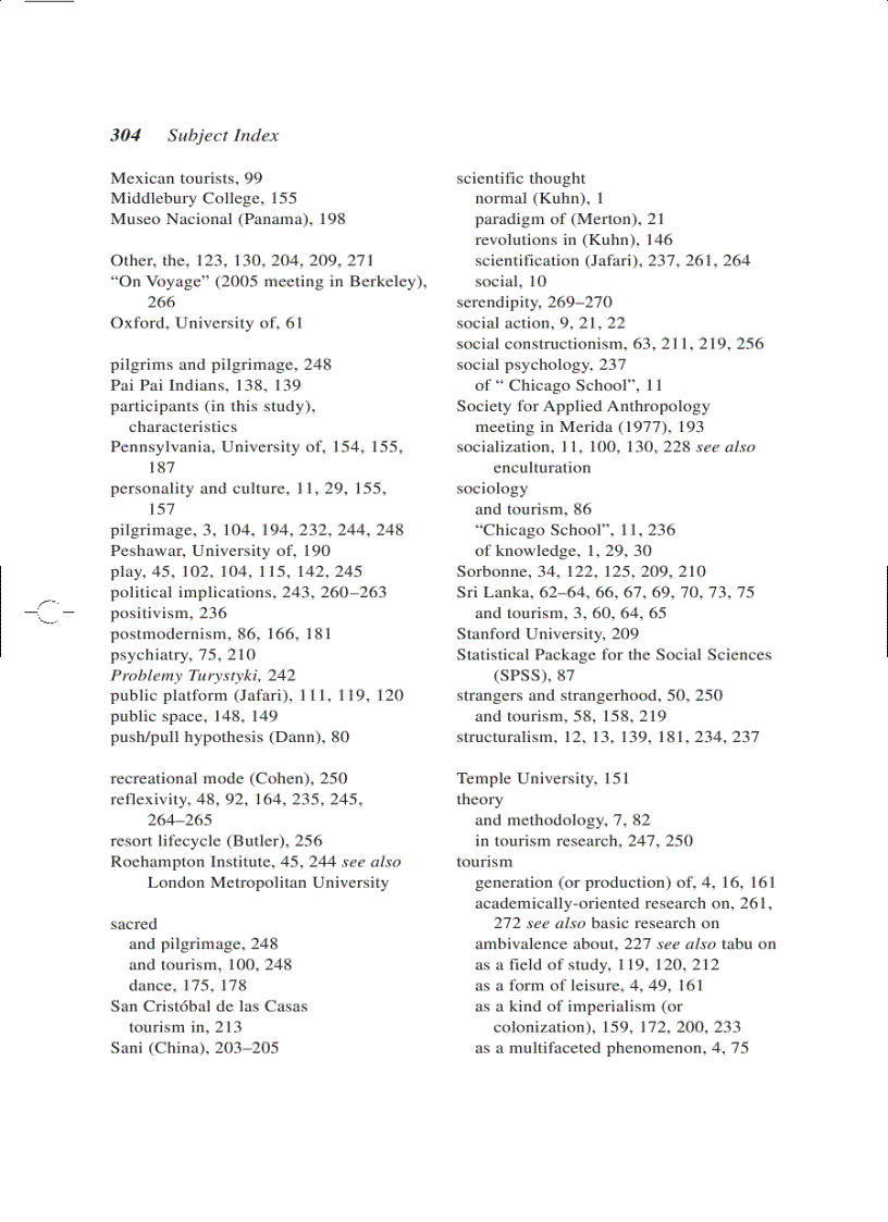 image for page The Study of Tourism