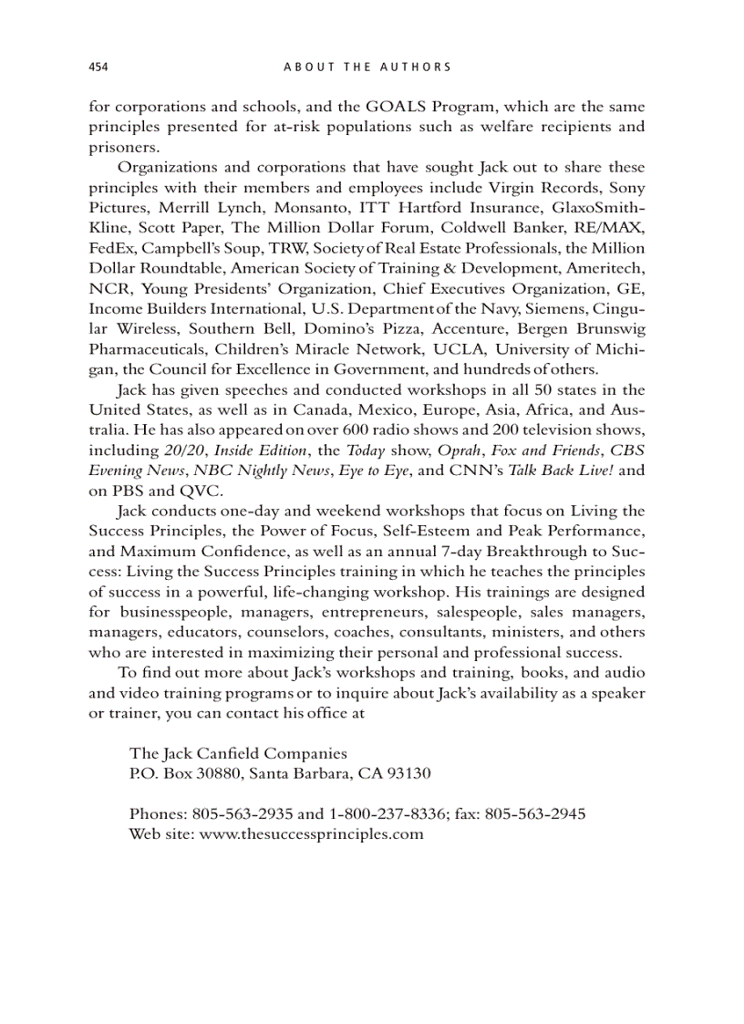 image for page The Success Principle First Edition