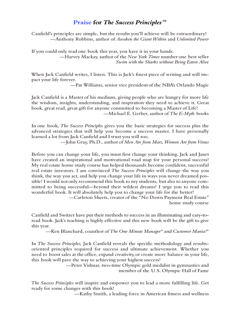 image for page The Success Principle First Edition