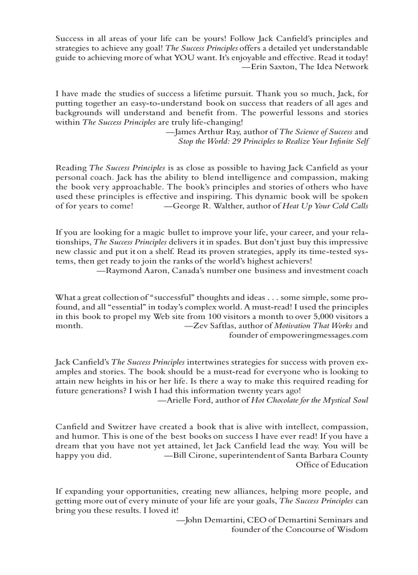 image for page The Success Principle First Edition