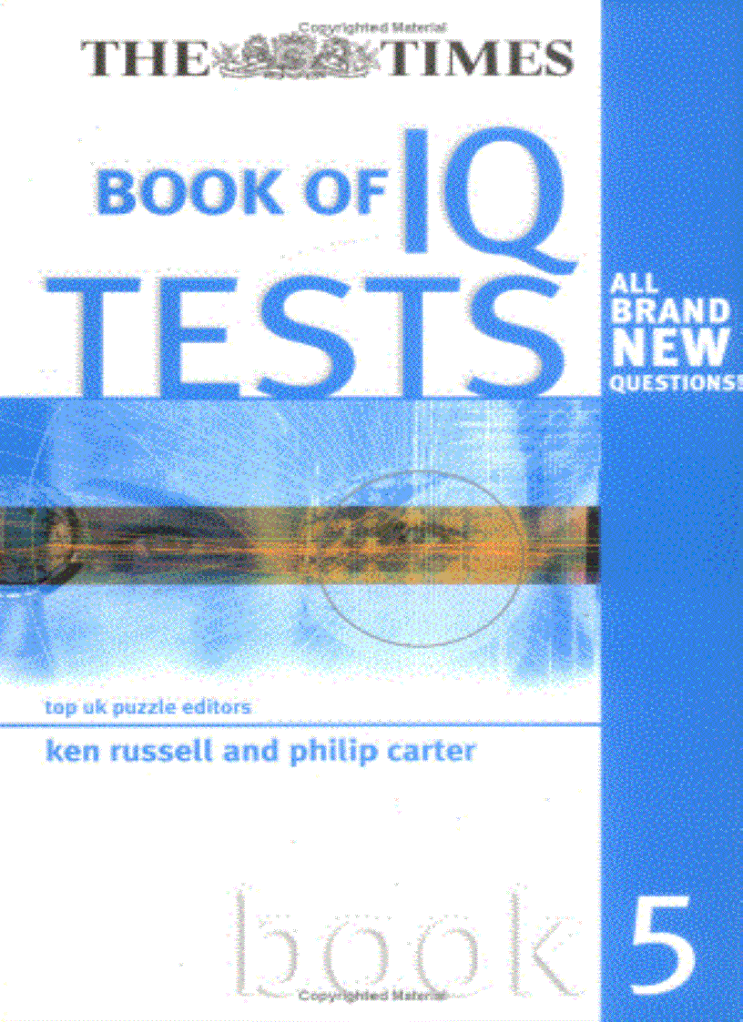 image for page The Untimate IQ Tests Book
