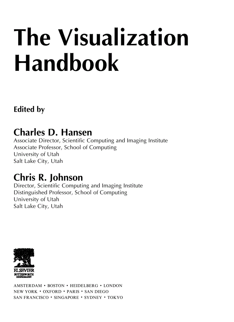 image for page The Visualization Handbook 1st Edition