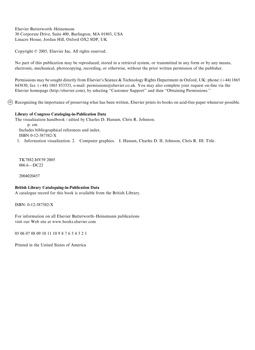 image for page The Visualization Handbook 1st Edition