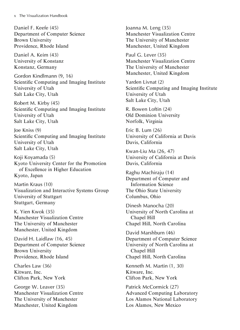 image for page The Visualization Handbook 1st Edition