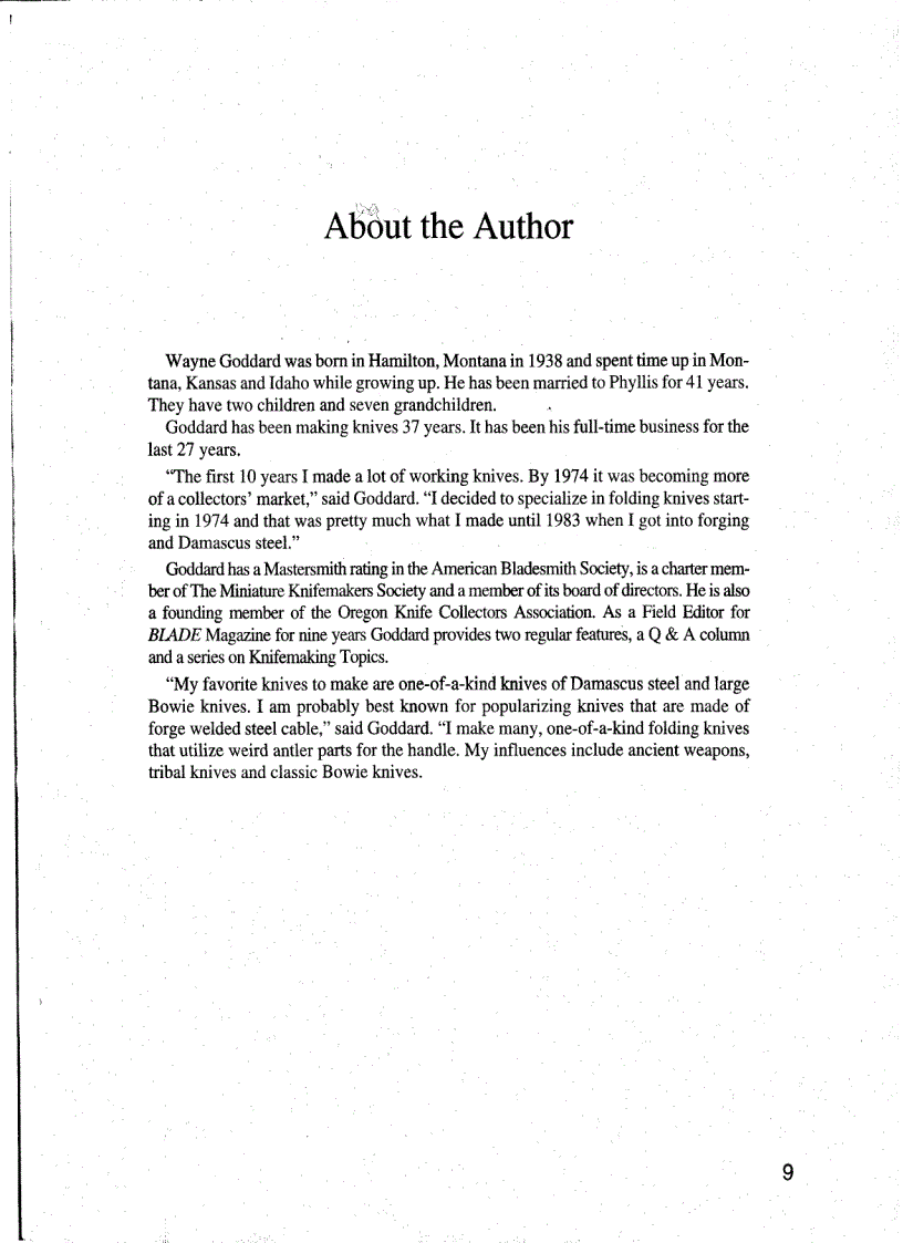 image for page Wayne Goddards 50 Knife Shop