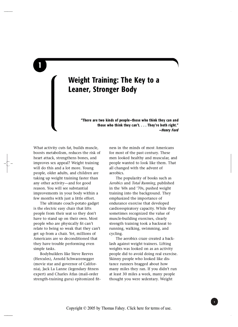 image for page Weight Training Basics 1st Edition