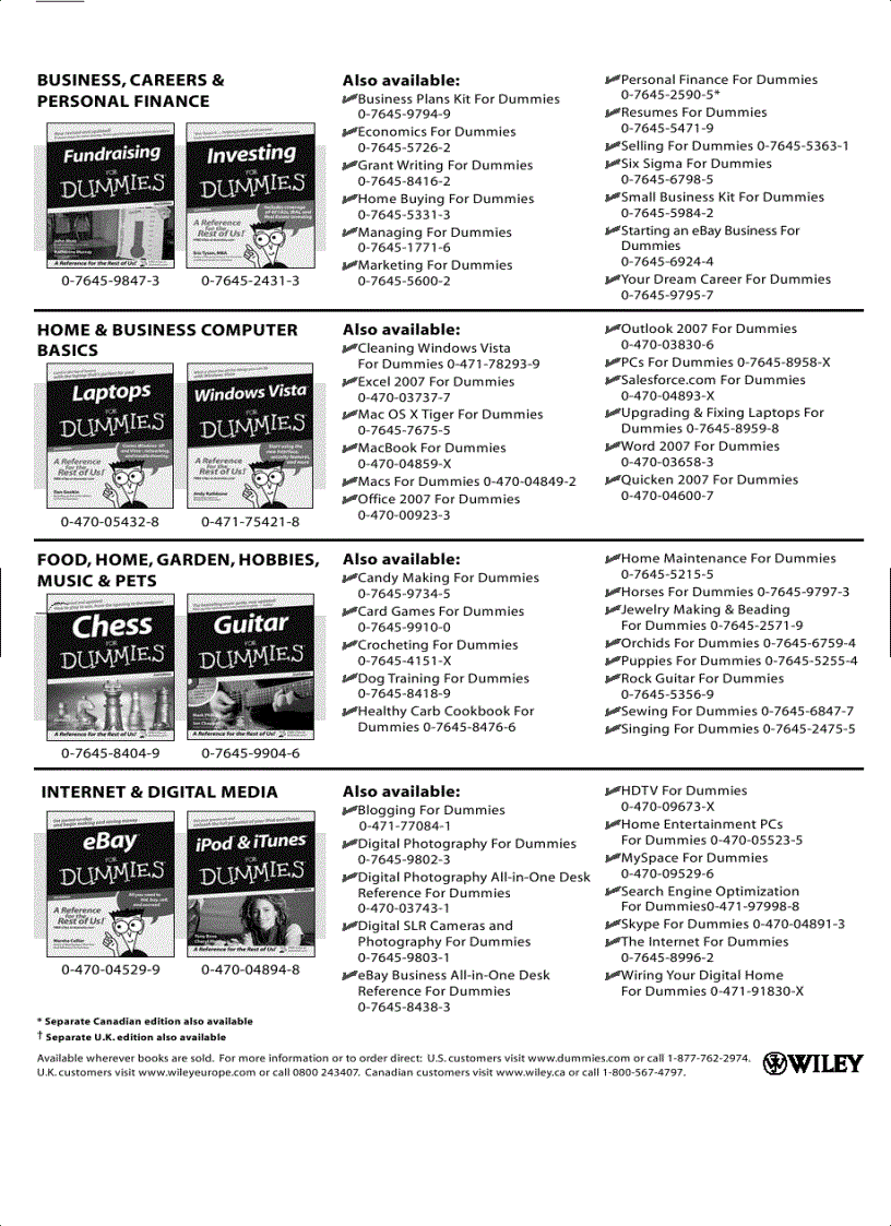 image for page Whiskey and Spirits For Dummies