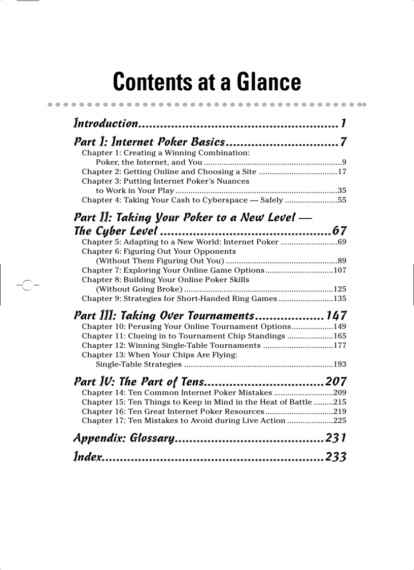 image for page Winning at Internet Poker For Dummies