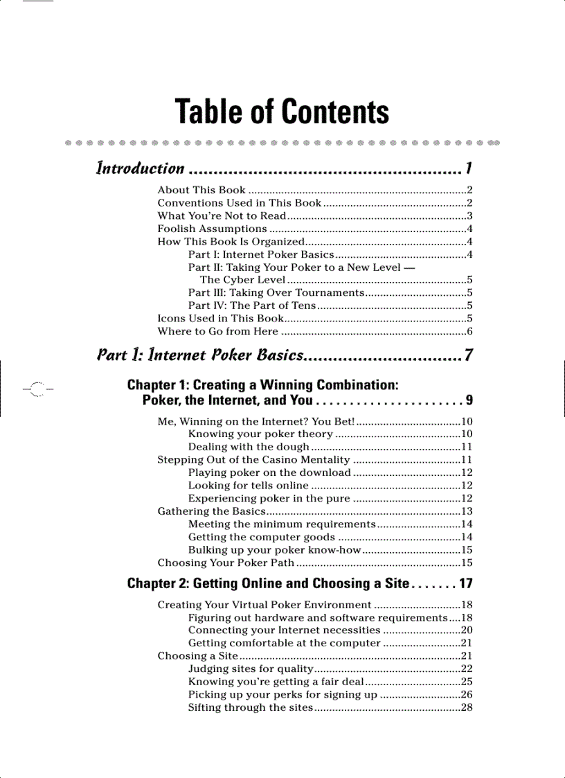 image for page Winning at Internet Poker For Dummies