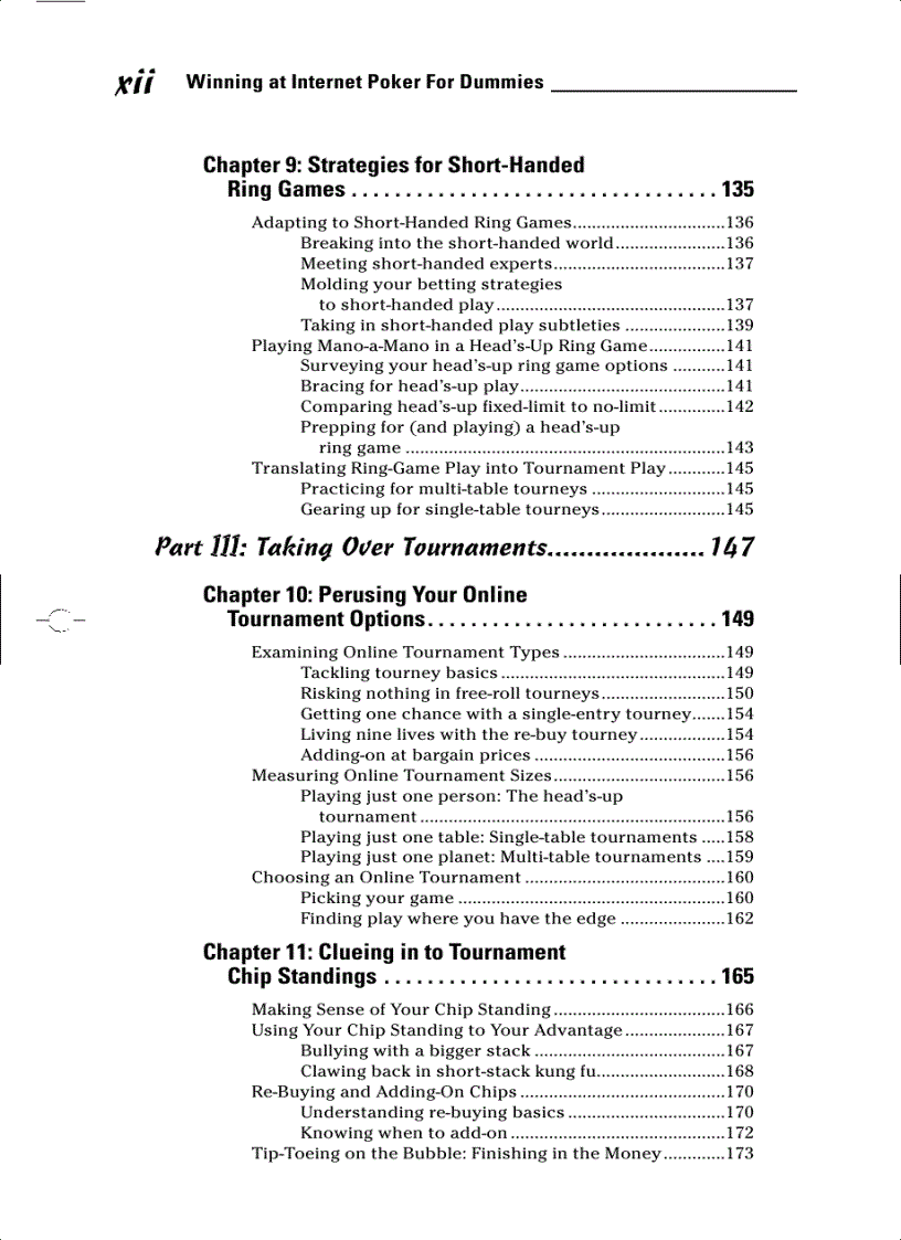 image for page Winning at Internet Poker For Dummies