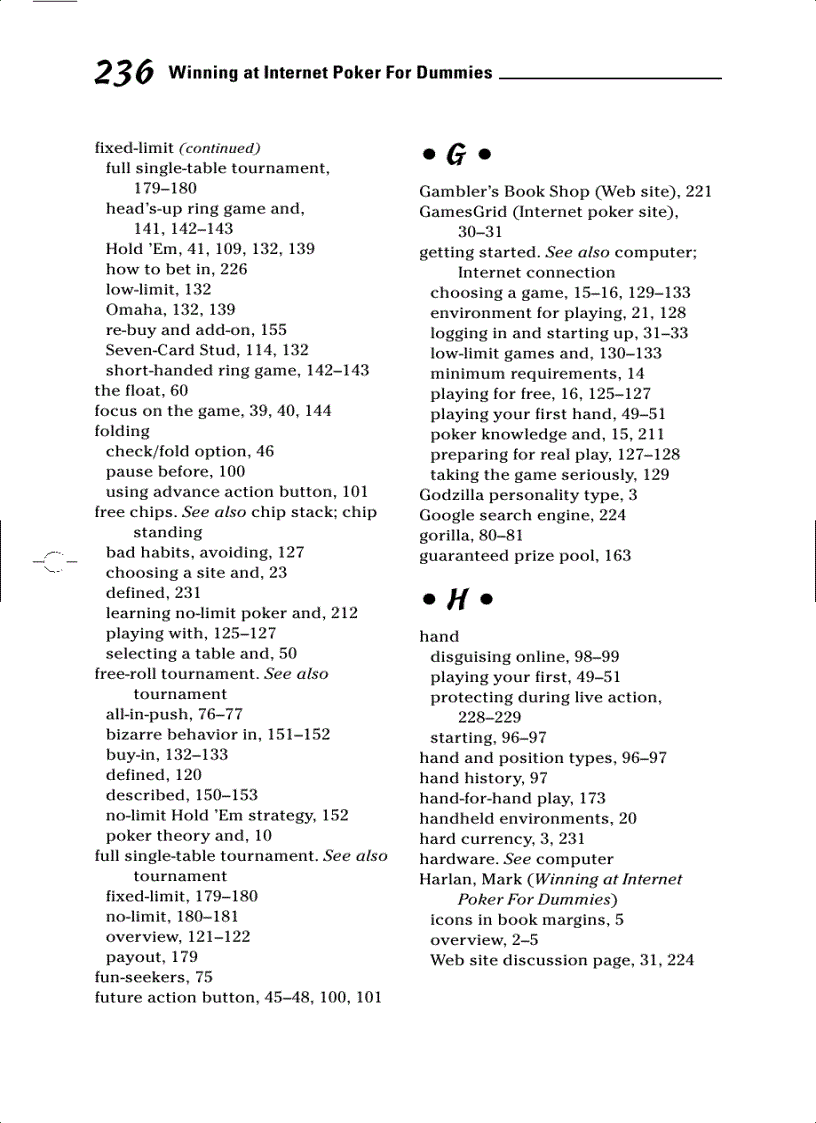 image for page Winning at Internet Poker For Dummies