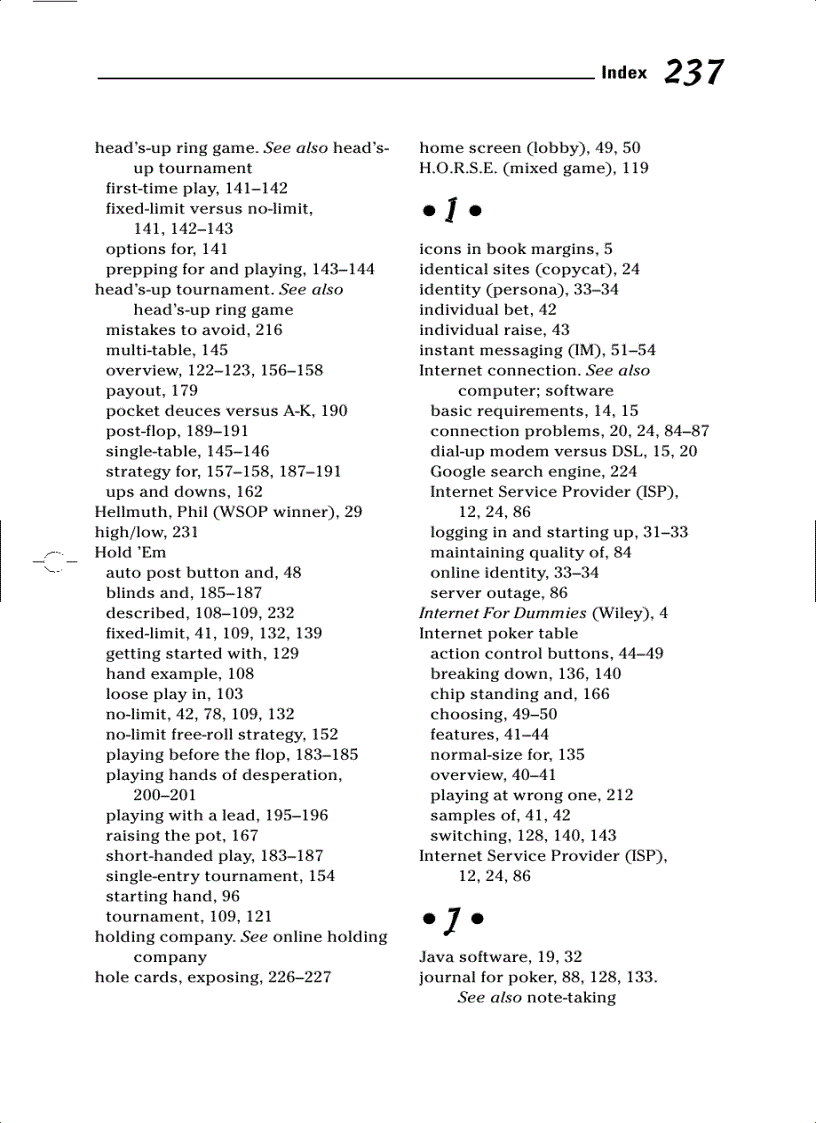 image for page Winning at Internet Poker For Dummies