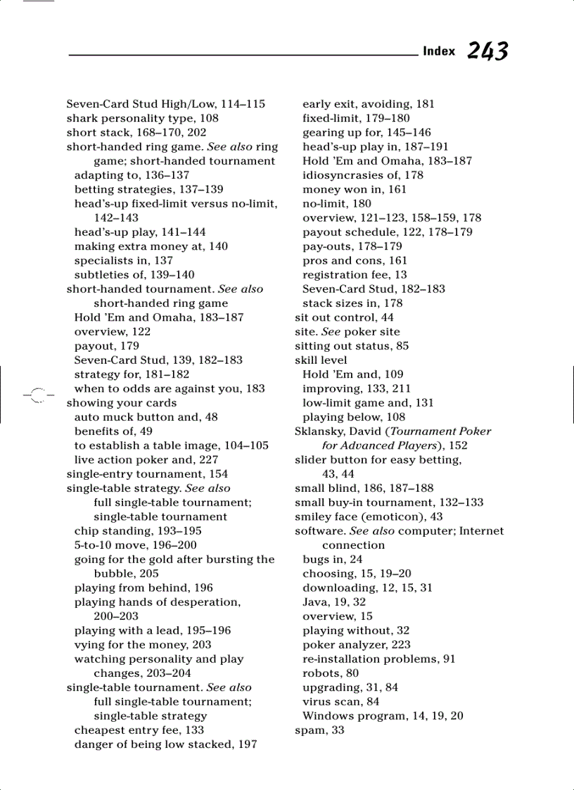 image for page Winning at Internet Poker For Dummies