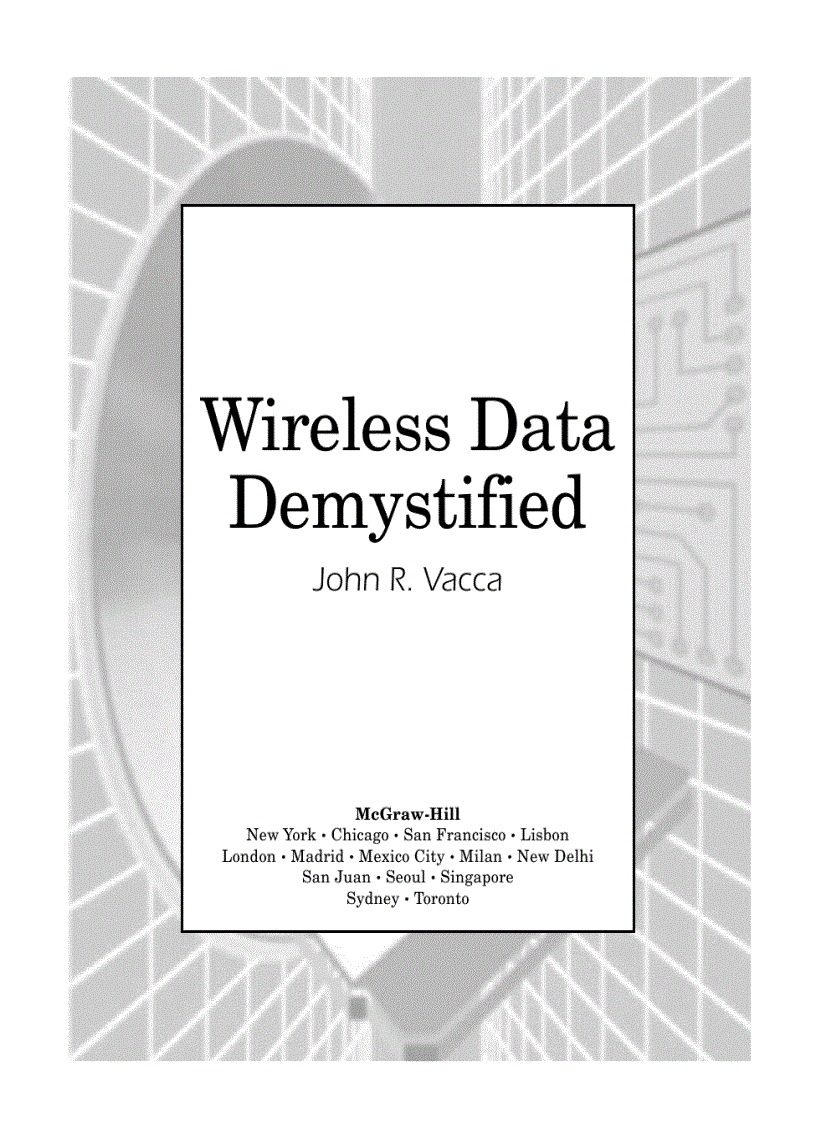 image for page Wireless Data Demystified 1st Edition