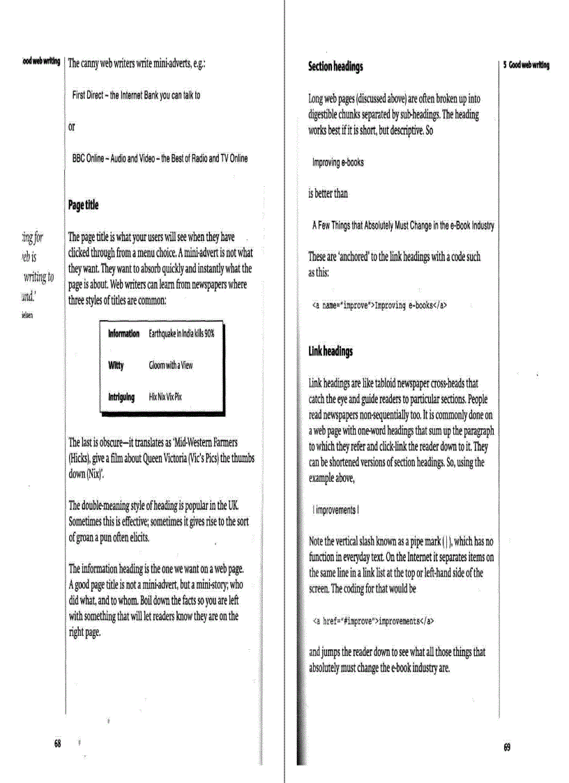 image for page Writing for the Internet One Step Ahead