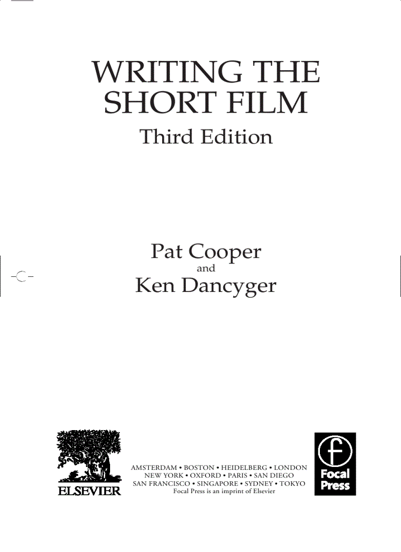 image for page Writing the Short Film 3rd Edition