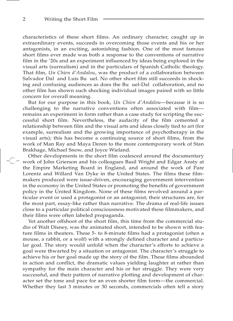 image for page Writing the Short Film 3rd Edition