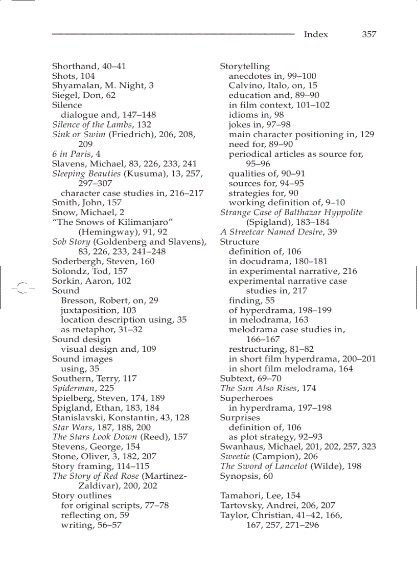 image for page Writing the Short Film 3rd Edition