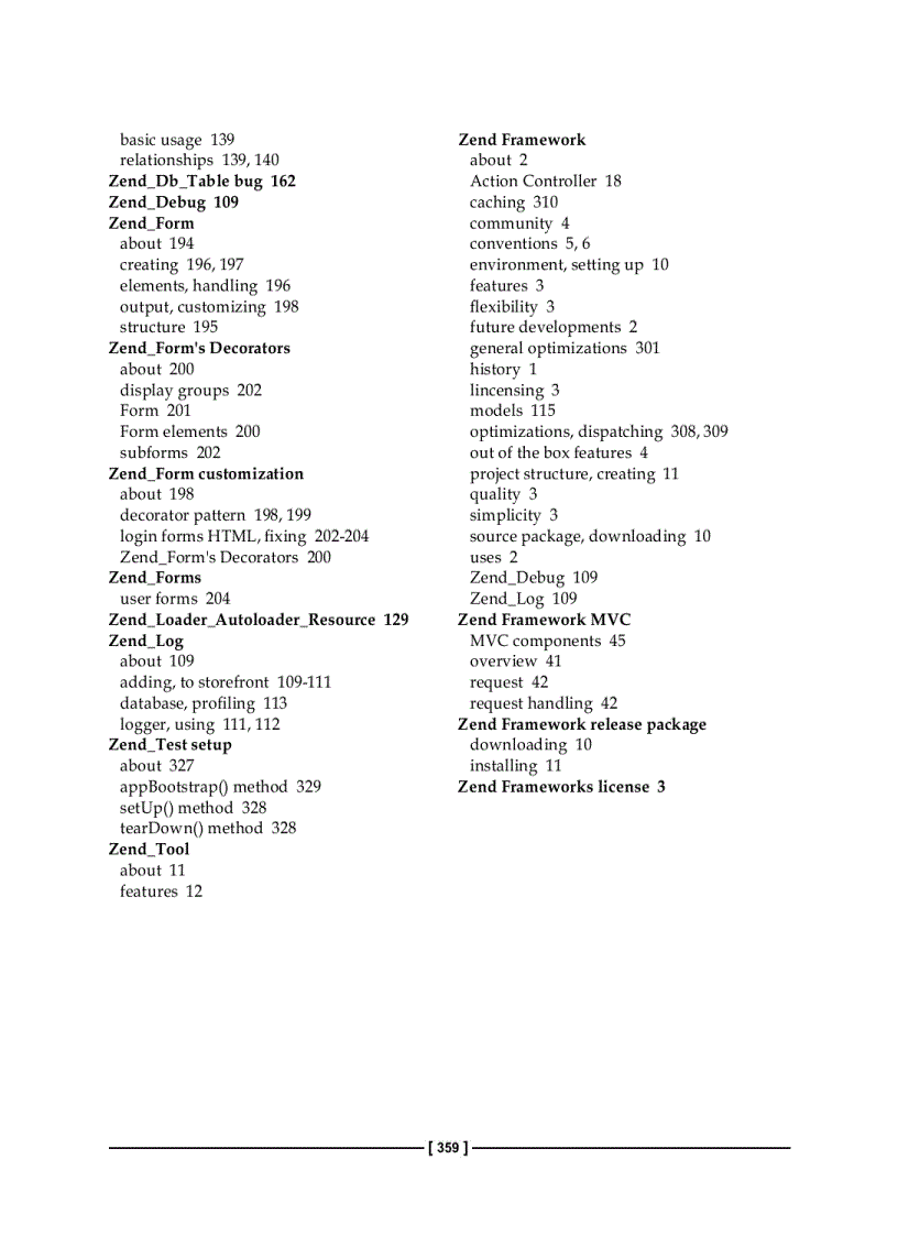image for page Zend Framework 1 8 Web Application Development