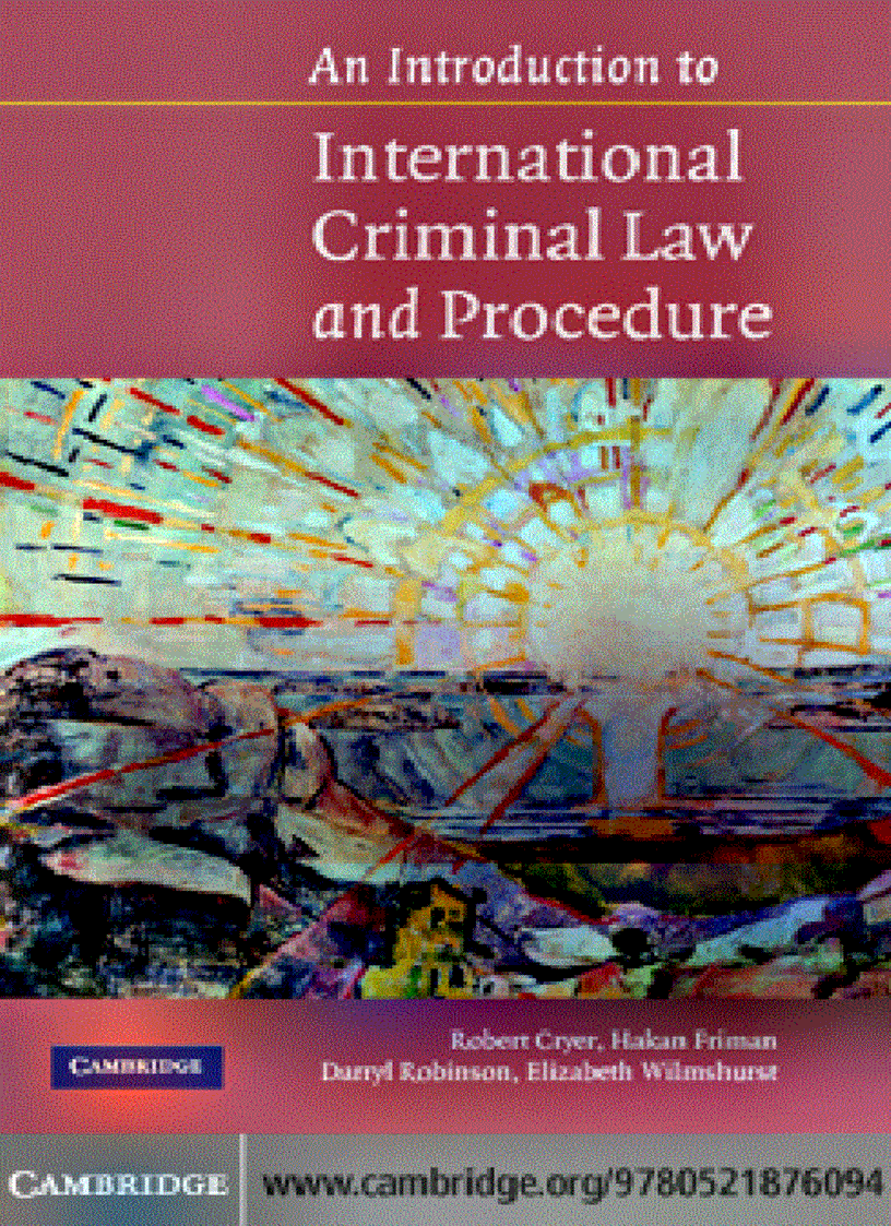 image for page An Introduction to International Criminal Law and Procedure
