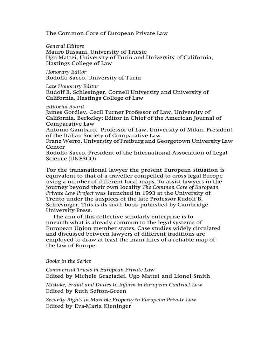 image for page Commercial Trusts in European Private Law