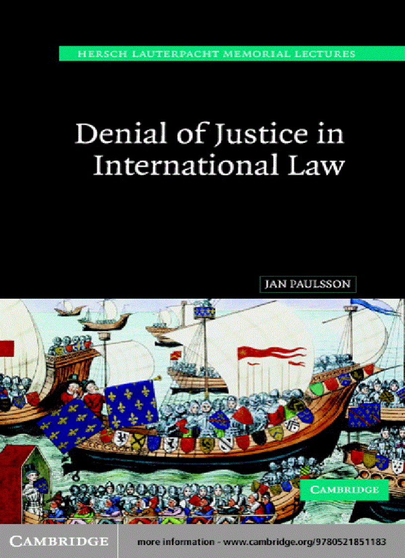 image for page Denial of Justice in International Law
