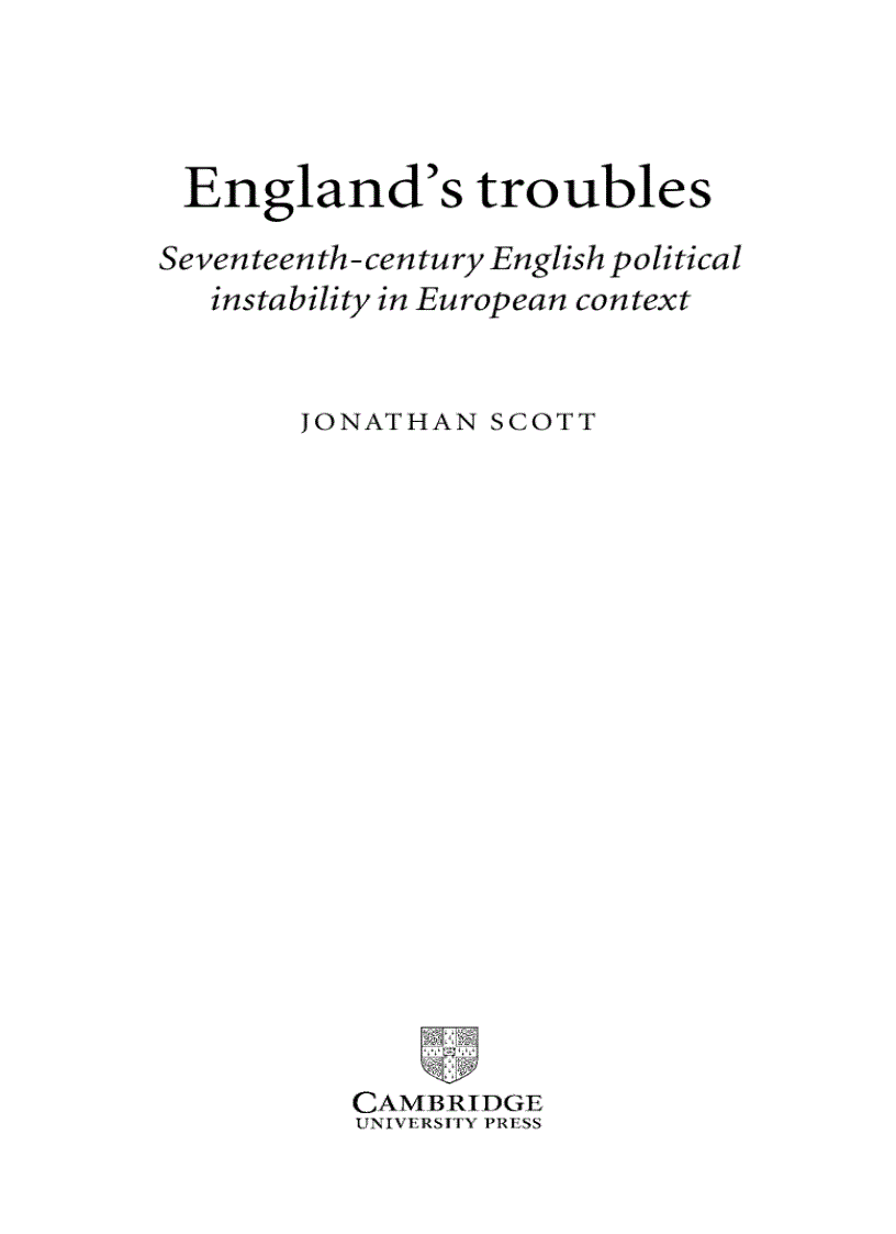 England s Troubles