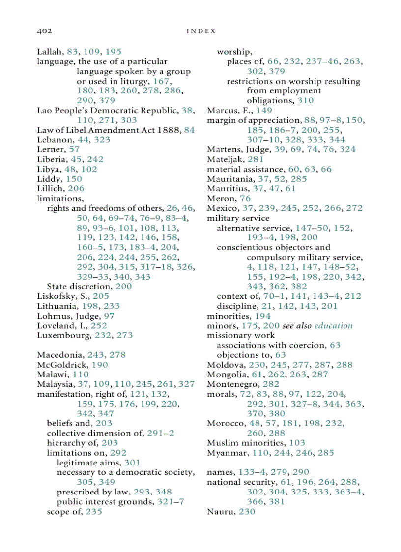 image for page Freedom of Religion