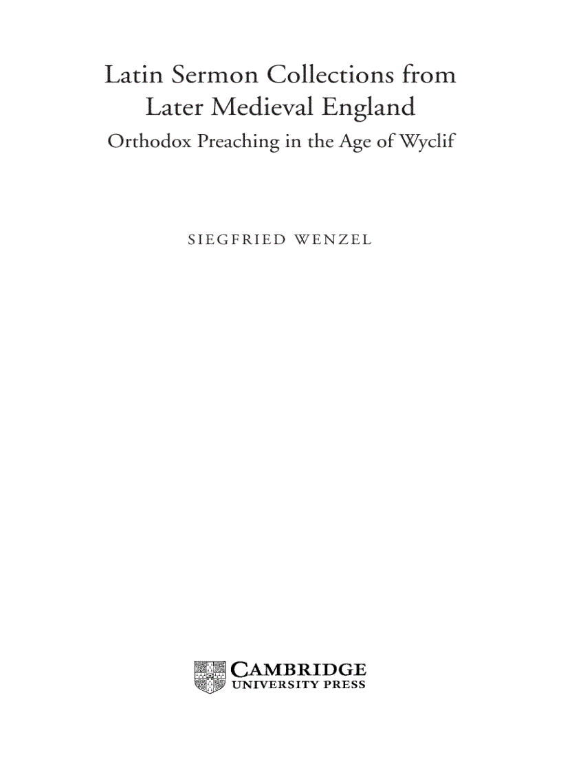 image for page Latin Sermon Collections from Later Medieval England