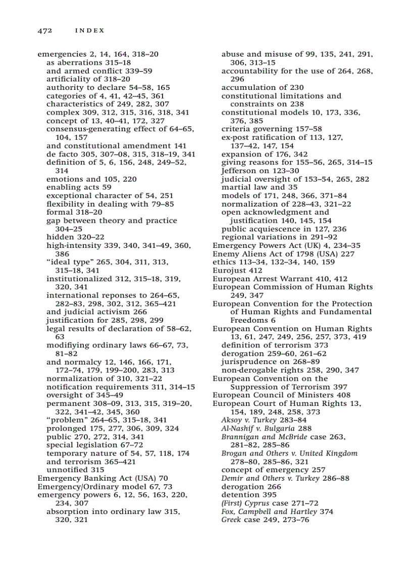 image for page Law in Times of Crisis Emergency Powers in Theory and Practice