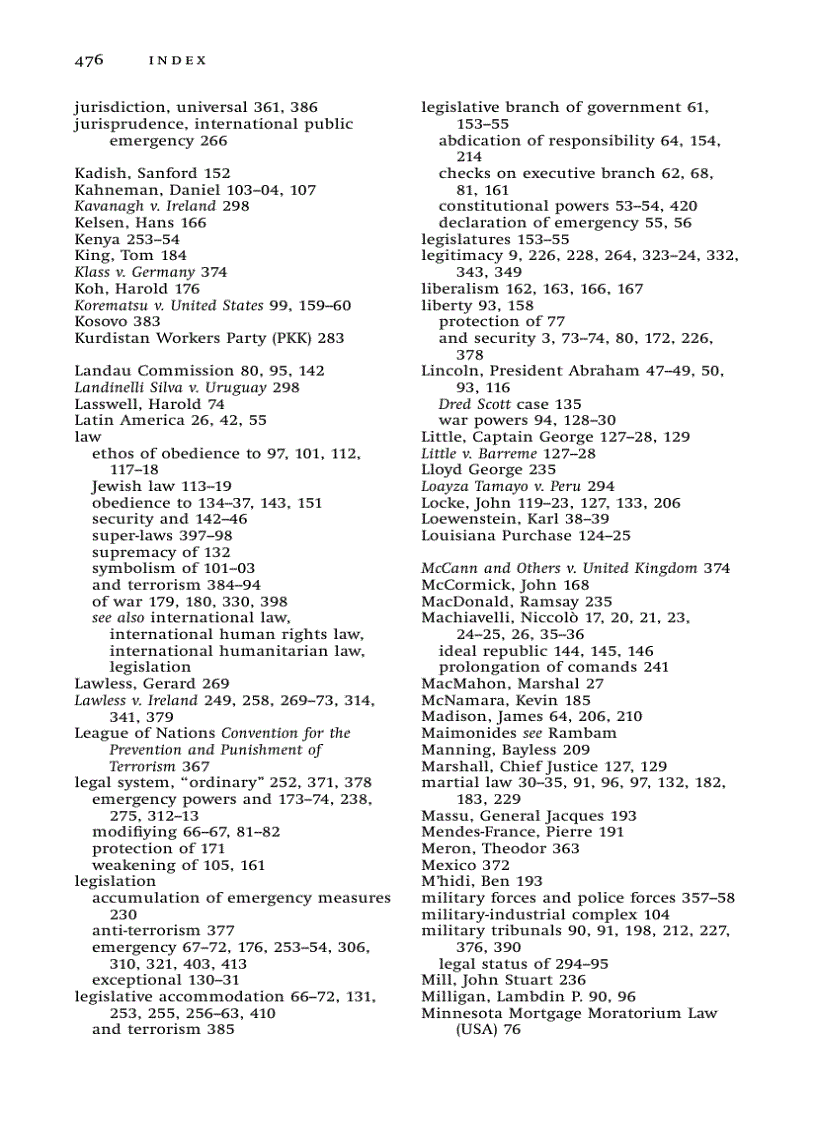image for page Law in Times of Crisis Emergency Powers in Theory and Practice