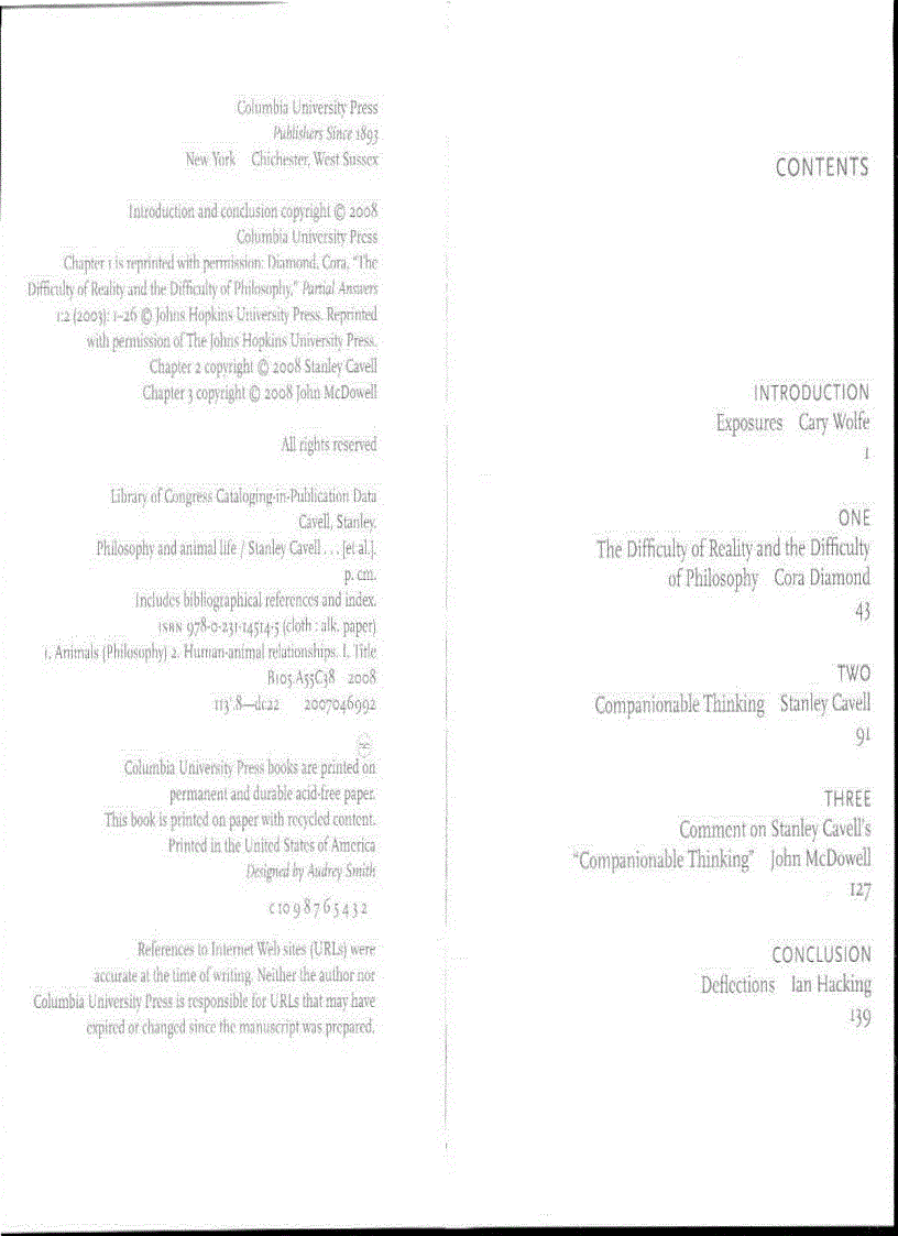 image for page Philosophy and Animal Life