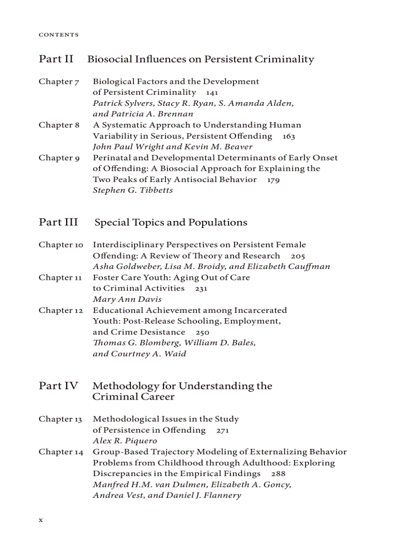 image for page The Development of Persistent Criminality