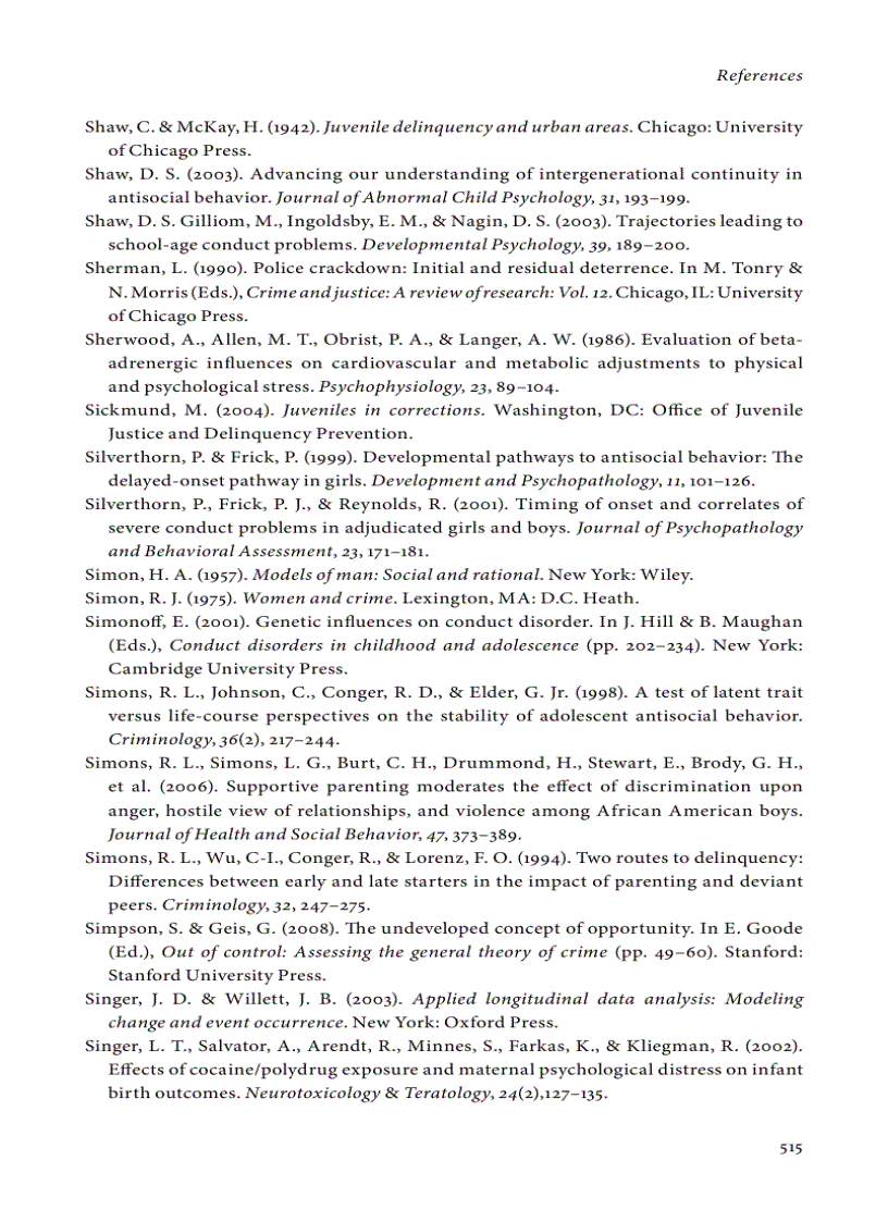 image for page The Development of Persistent Criminality