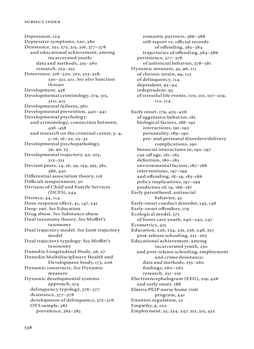 image for page The Development of Persistent Criminality