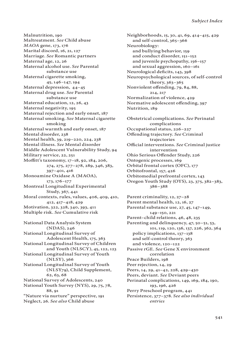 image for page The Development of Persistent Criminality