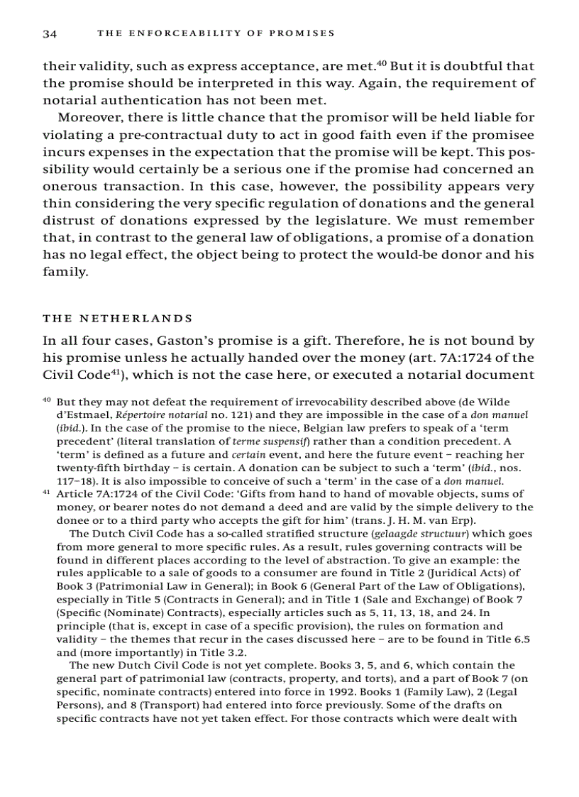 image for page The Enforceability of Promises in European Contract Law