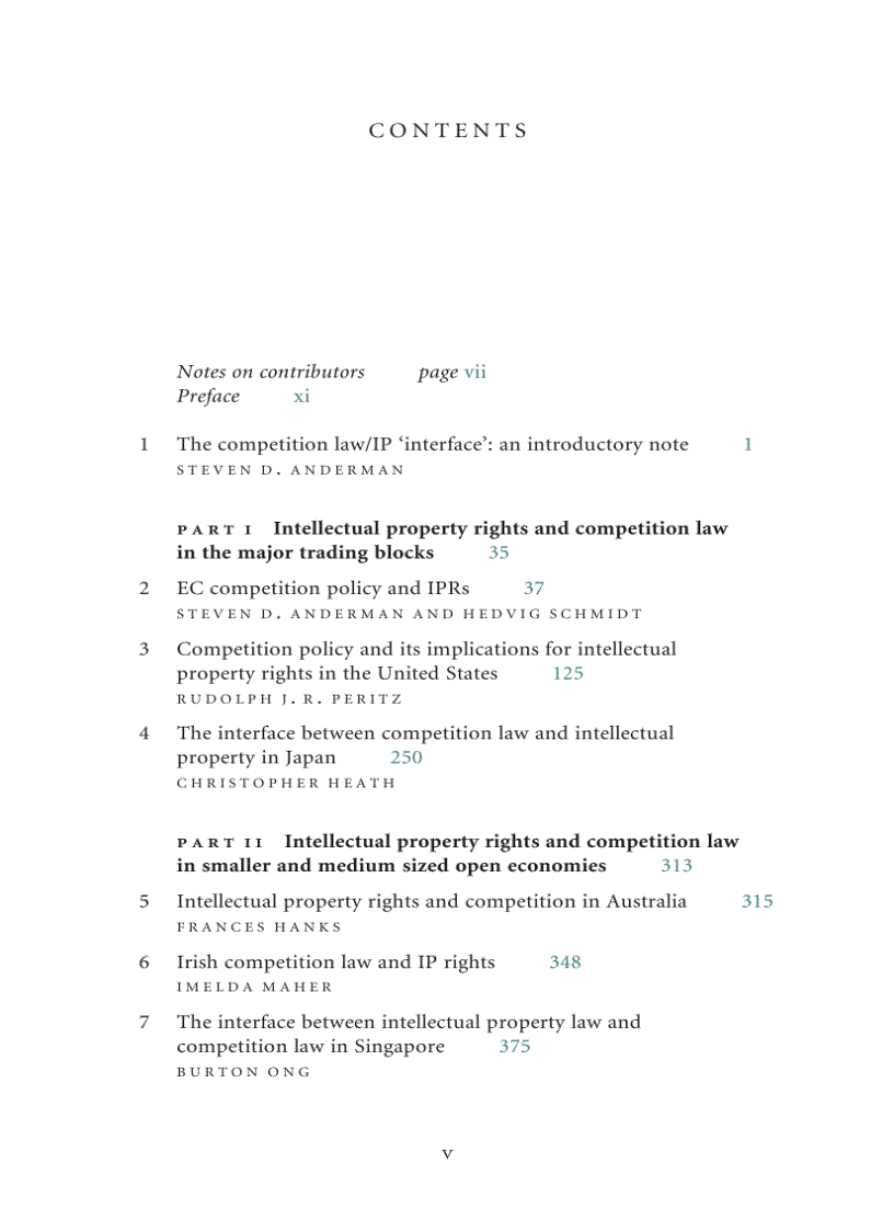 image for page The Interface Between Intellectual Property Rights and Competition Policy