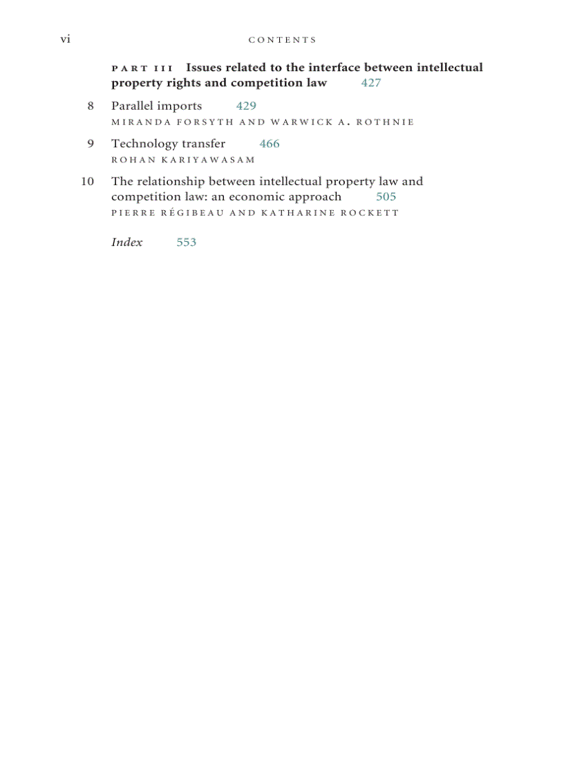 image for page The Interface Between Intellectual Property Rights and Competition Policy