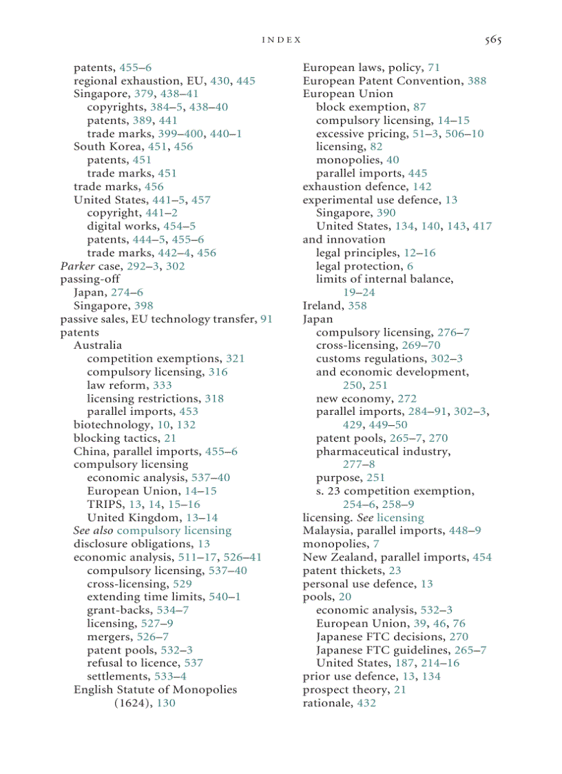 image for page The Interface Between Intellectual Property Rights and Competition Policy