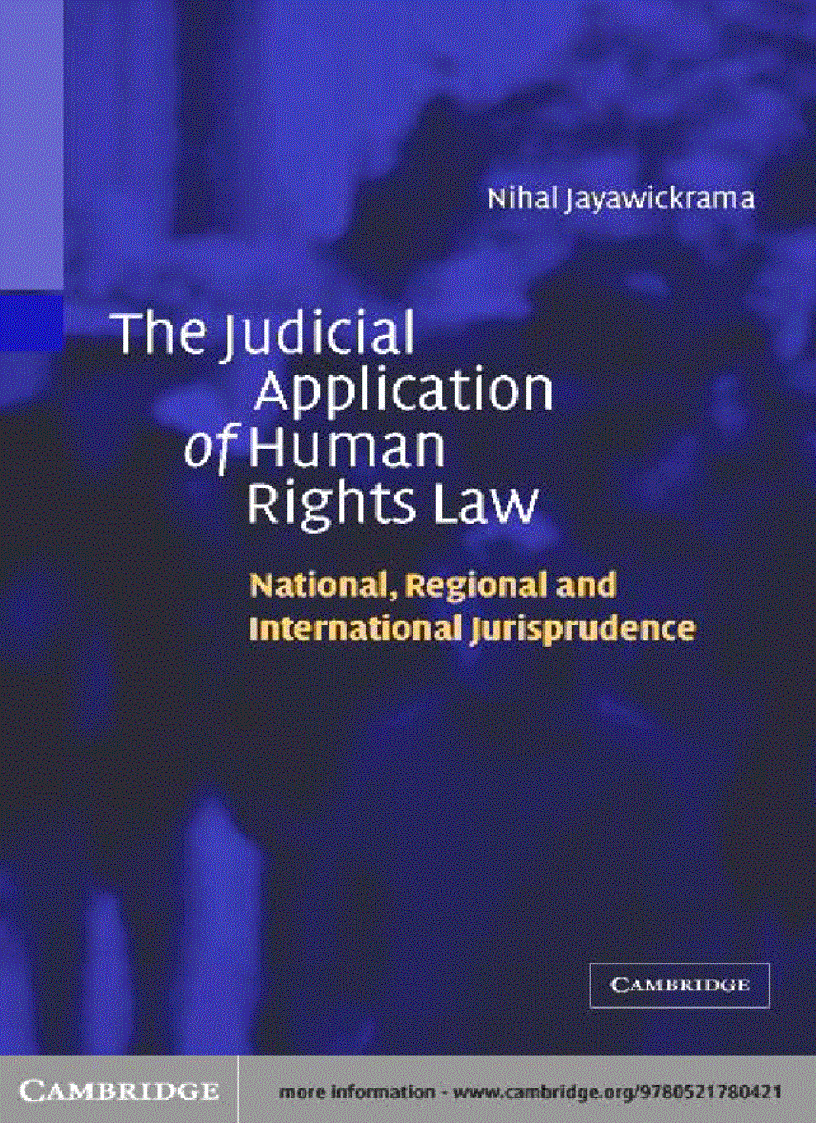 image for page The Judicial Application of Human Rights Law