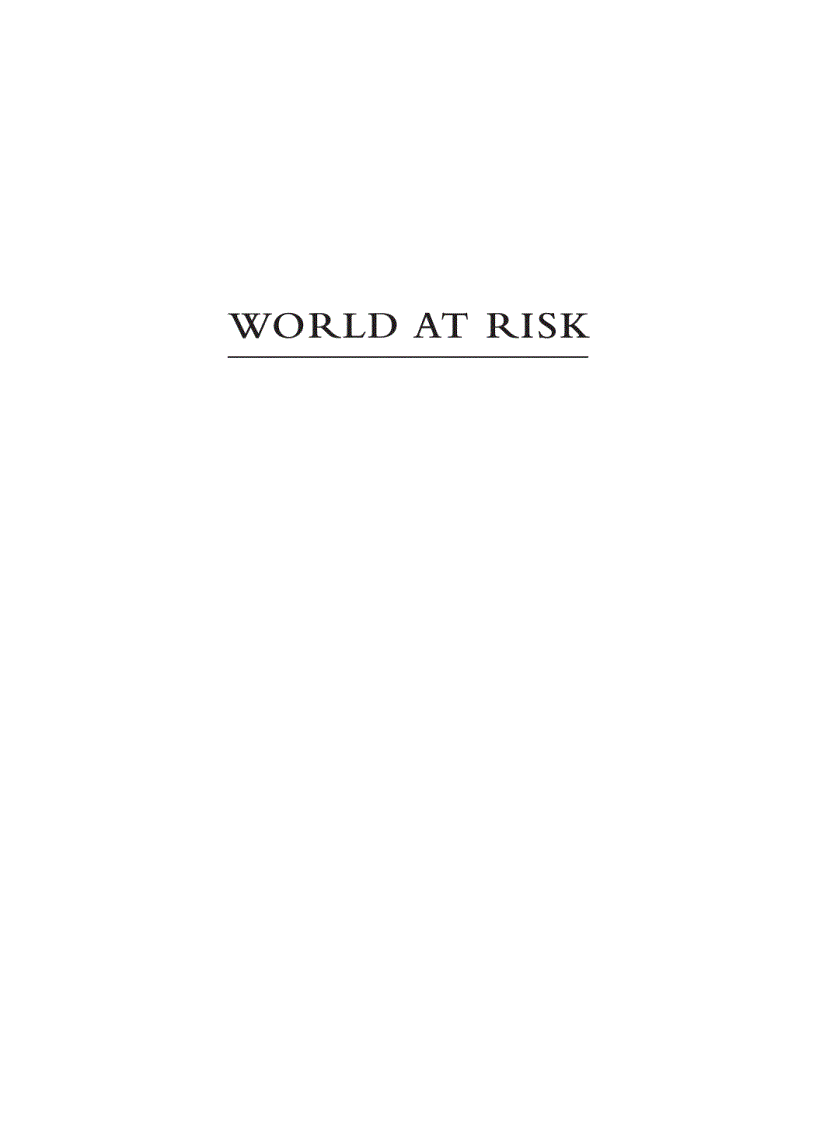 World At Risk A Global Issues Sourcebook 2nd Edition