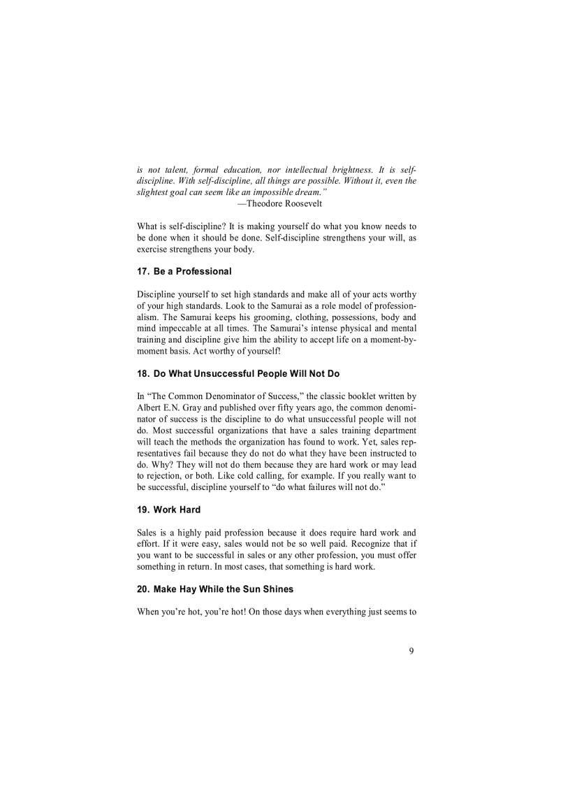 image for page 101 Ways to Succeed in Selling By Greg Gore