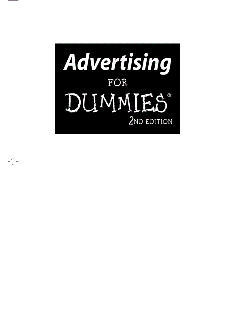 image for page Advertising For Dummies