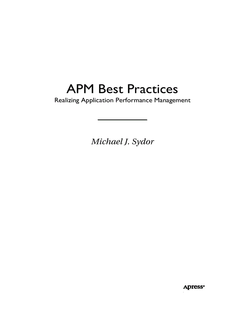 image for page APM Best Practices Realizing Application Performance Management