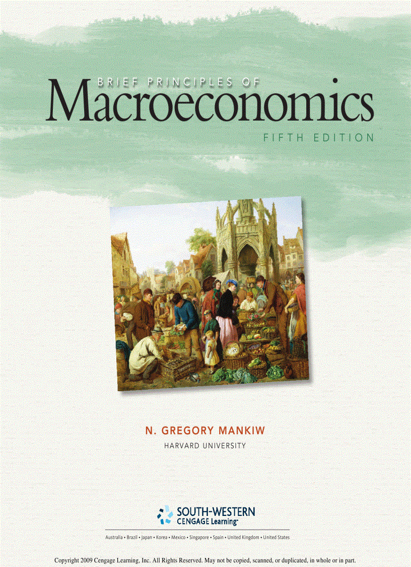 Brief Principles of Microeconomics 5th Edition