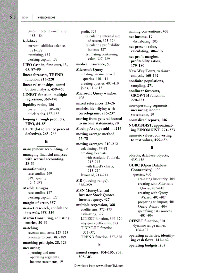 image for page Business Analysis Microsoft Excel 2010 4th Revised Edition