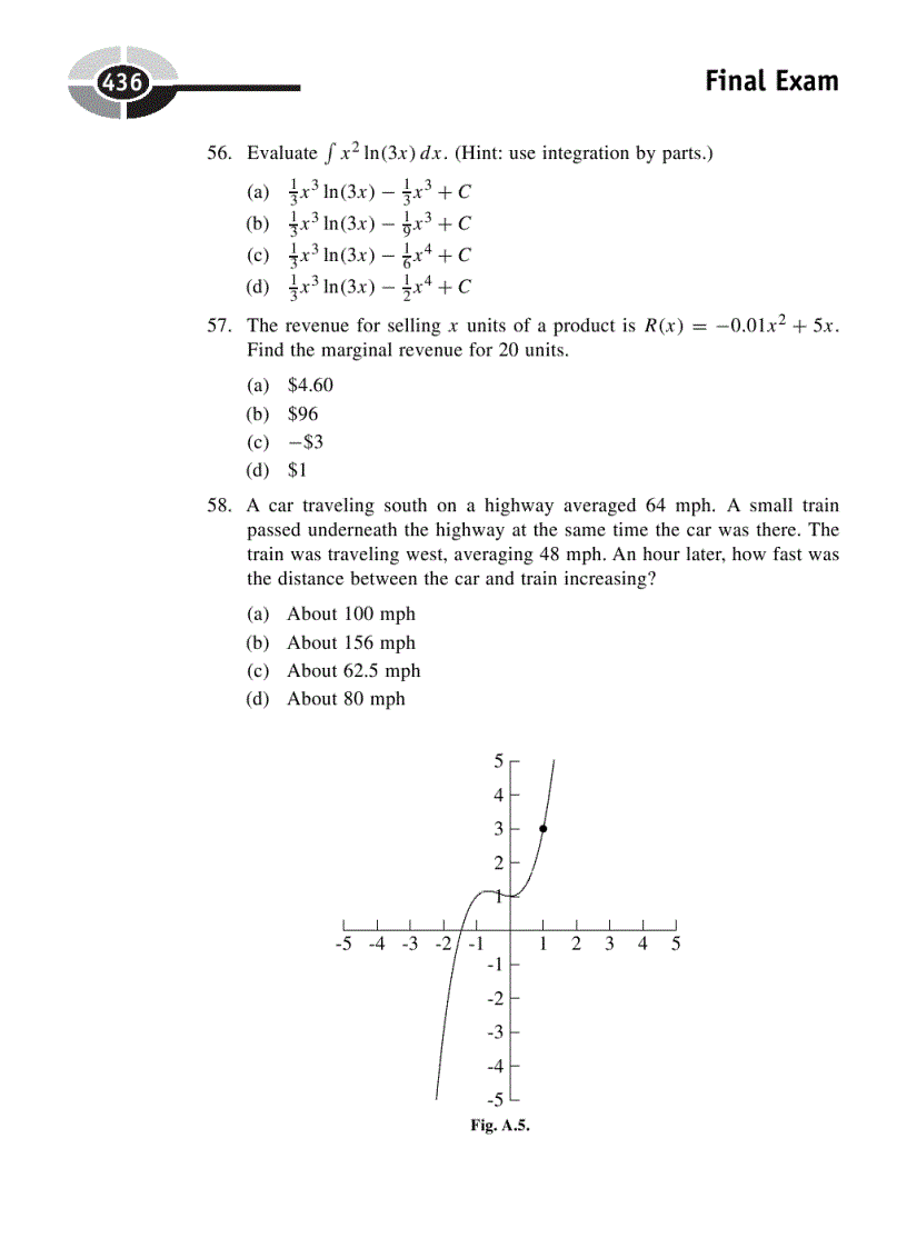 image for page Business Calculus Demystified A Self Teaching Guide 1st Edition