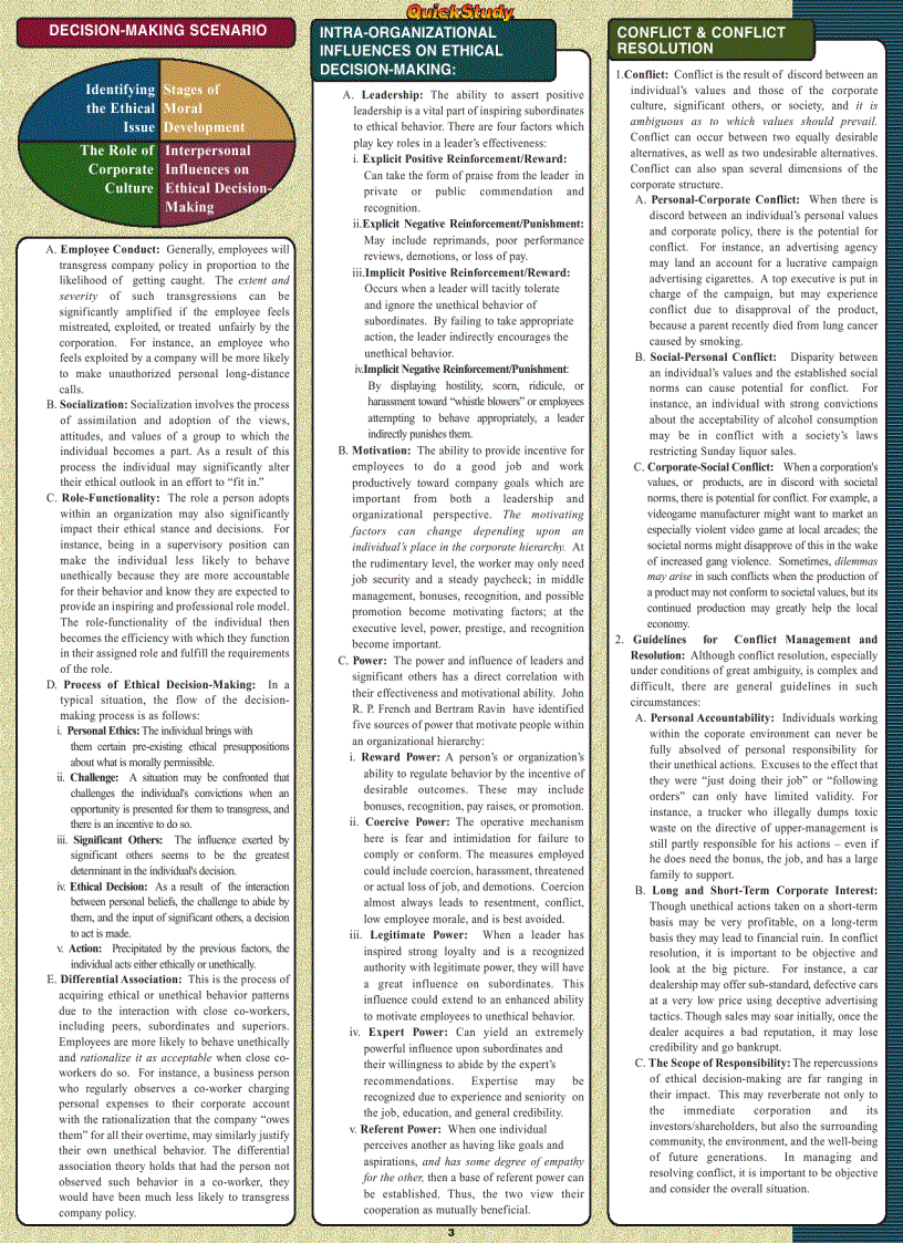 image for page Business Ethics Quickstudy Reference Guides
